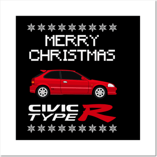 Civic Type R Merry Christmas Edition Posters and Art